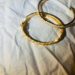 Elegant Gold and Silver Women's Bracelet Set